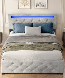Full Size Upholstered Platform Bed