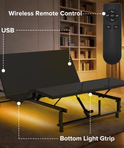 Queen Bed Frame with Head and Foot Incline