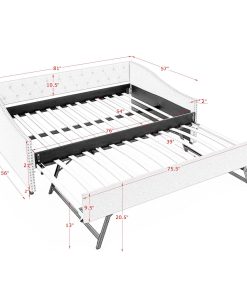 Full Size Daybed with USB Charging & Twin Size Bed