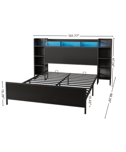 Heavy Duty Metal King Size Bed Frame