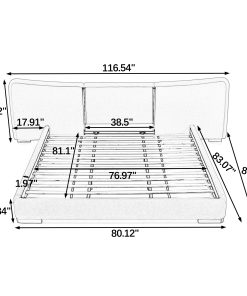 KIng Size Extra Large Platform Bed