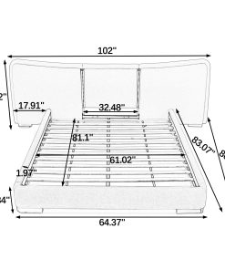 Queen Size Extra Large Platform Bed
