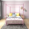 Metal Queen Size Canopy Bed Frame