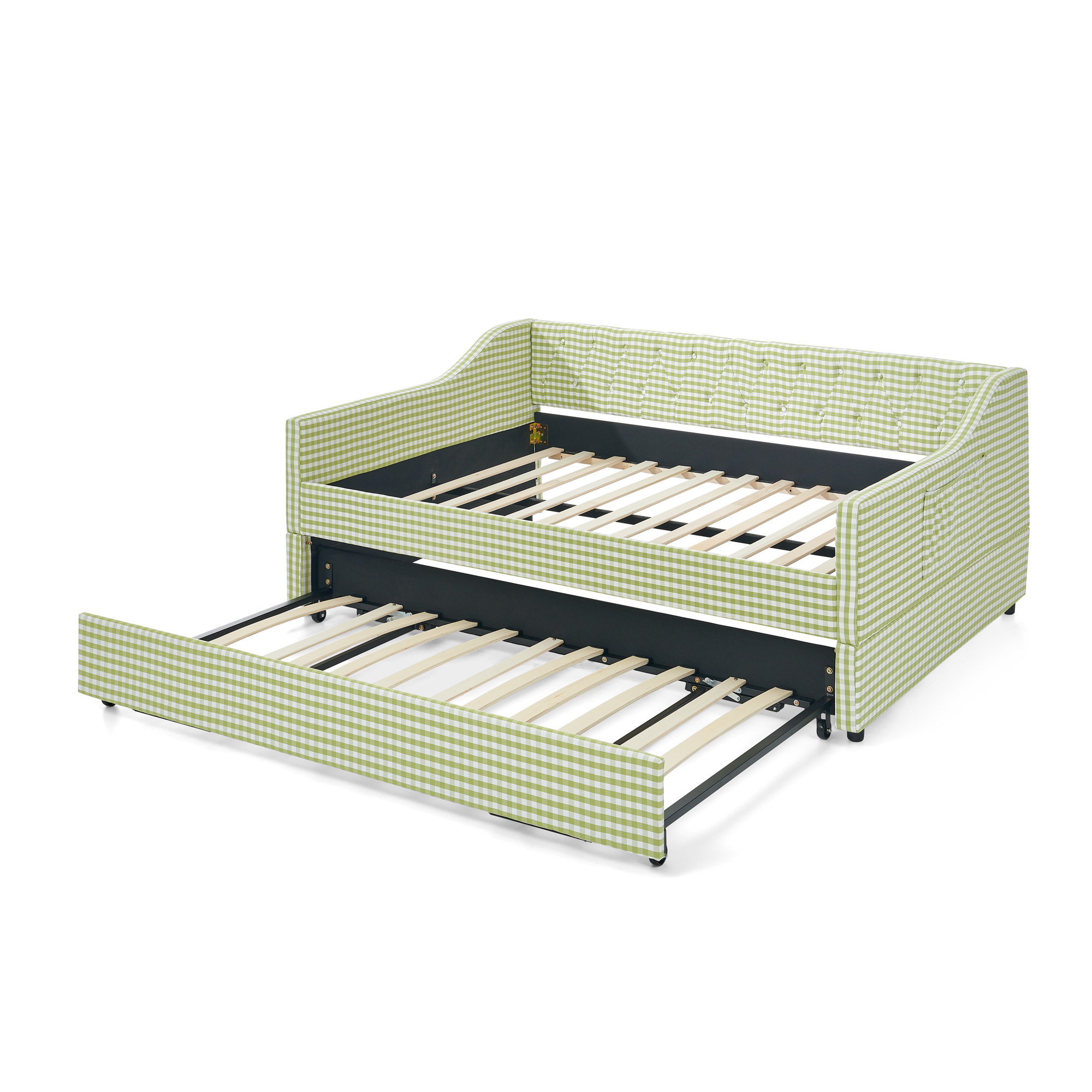 Full‑Size Upholstered Convertible Daybed