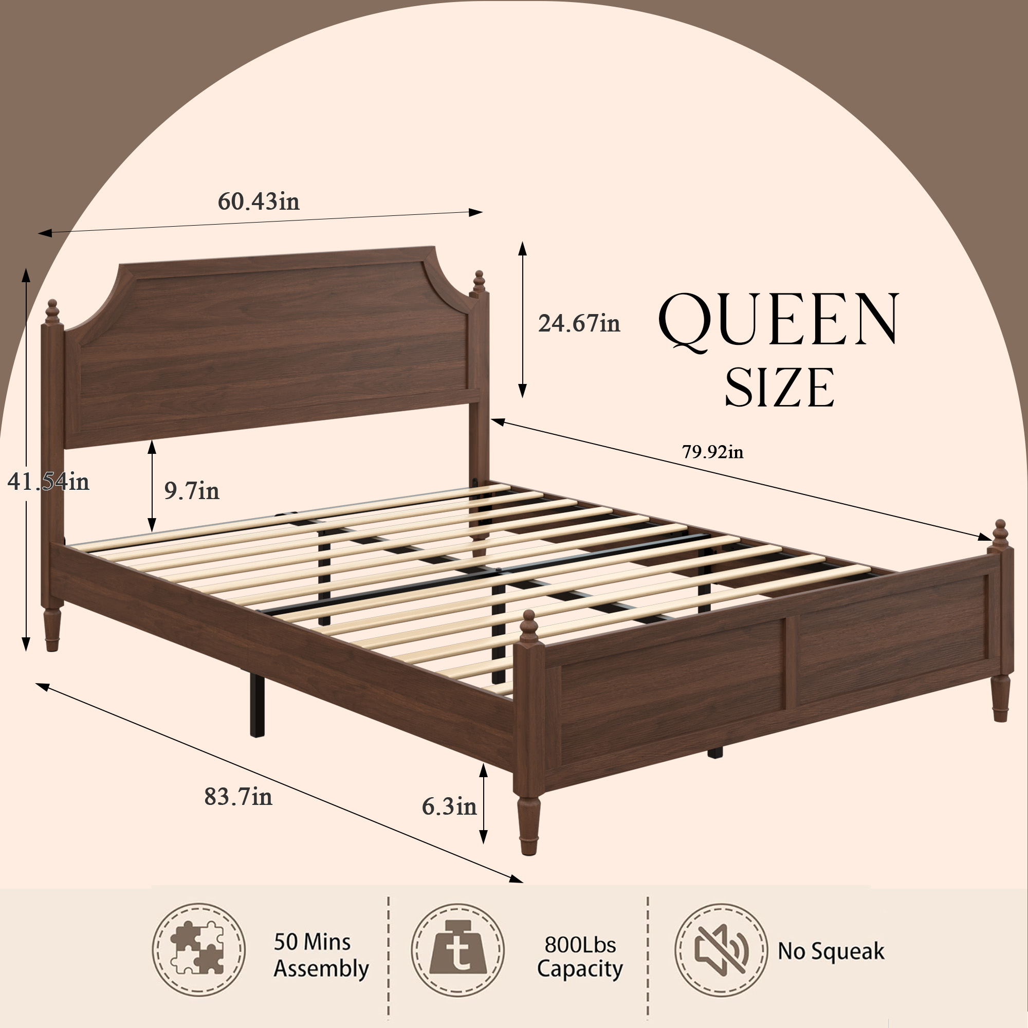 Queen Platform Bed Frame