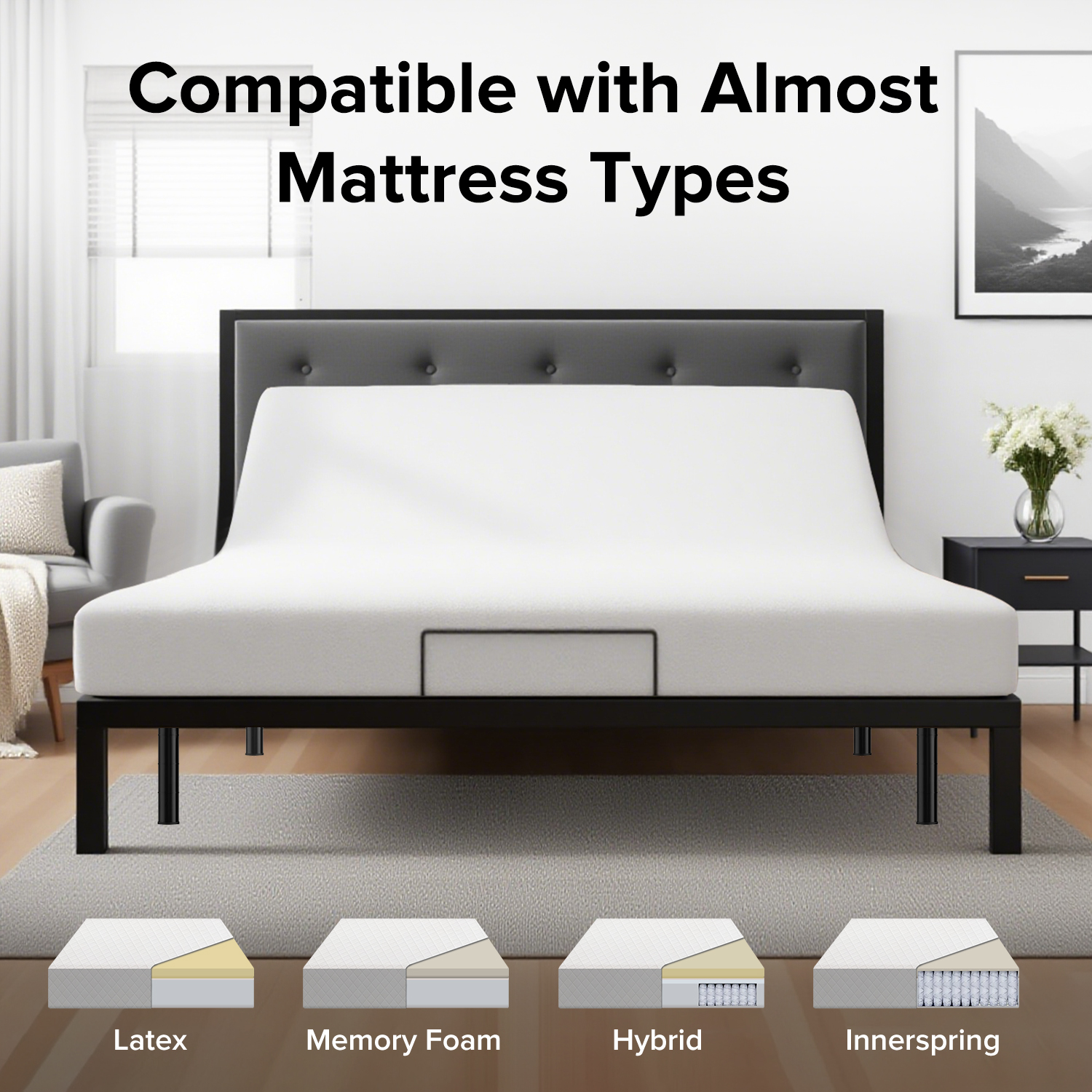 Queen Size Adjustable Bed Frame