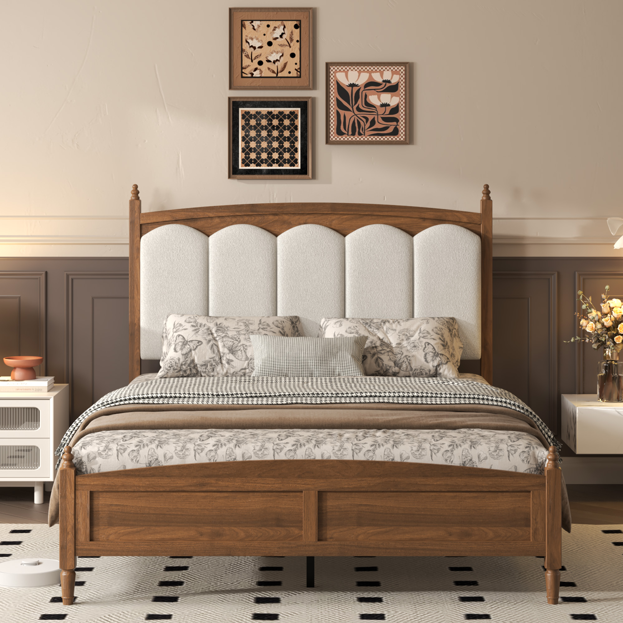 Queen Size Platform Bed Frame