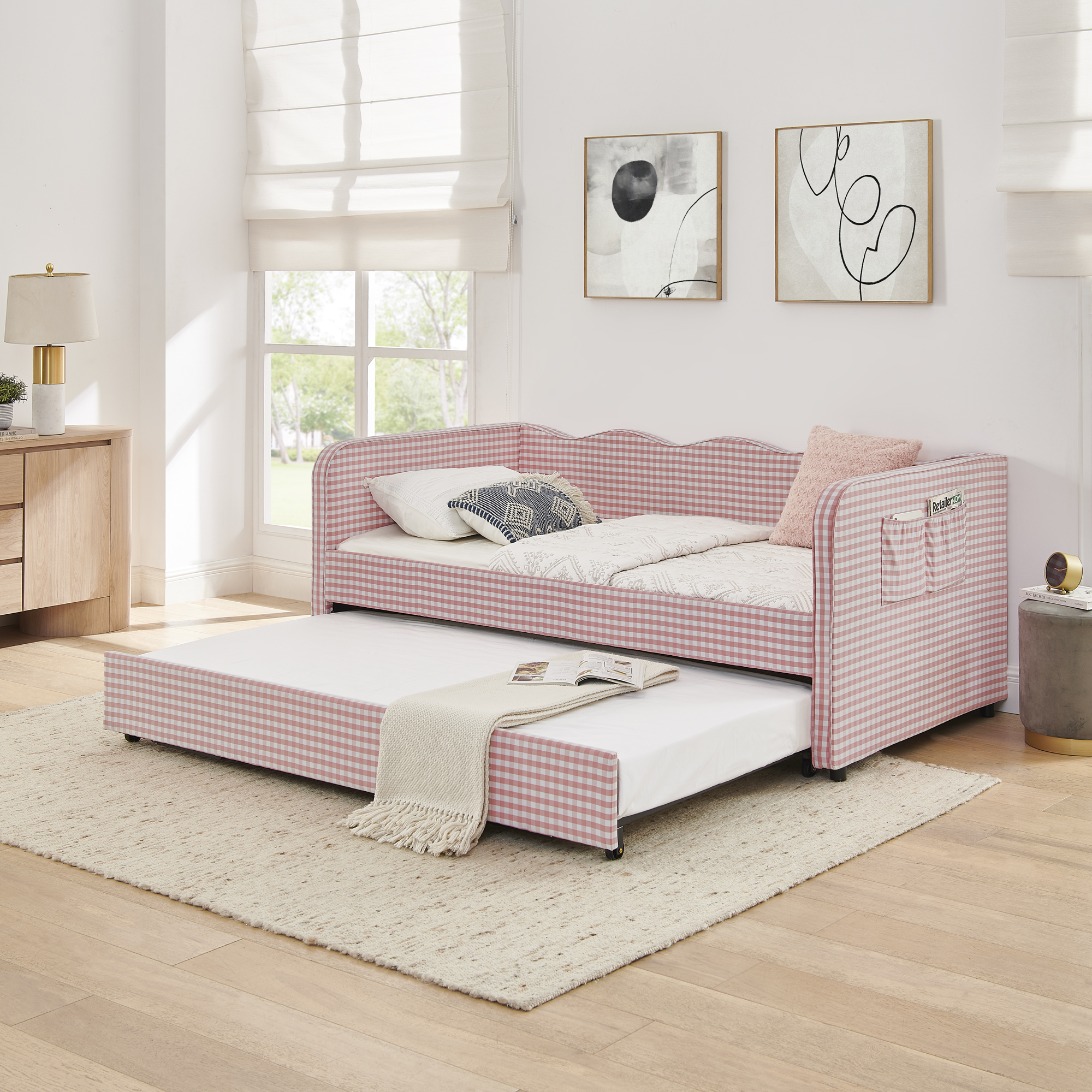Twin‑Size Daybed with Pull‑Out Trundle