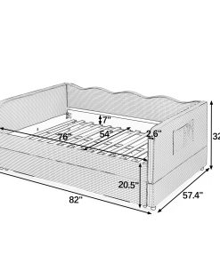 Full‑Size Daybed with Pull‑Out Trundle