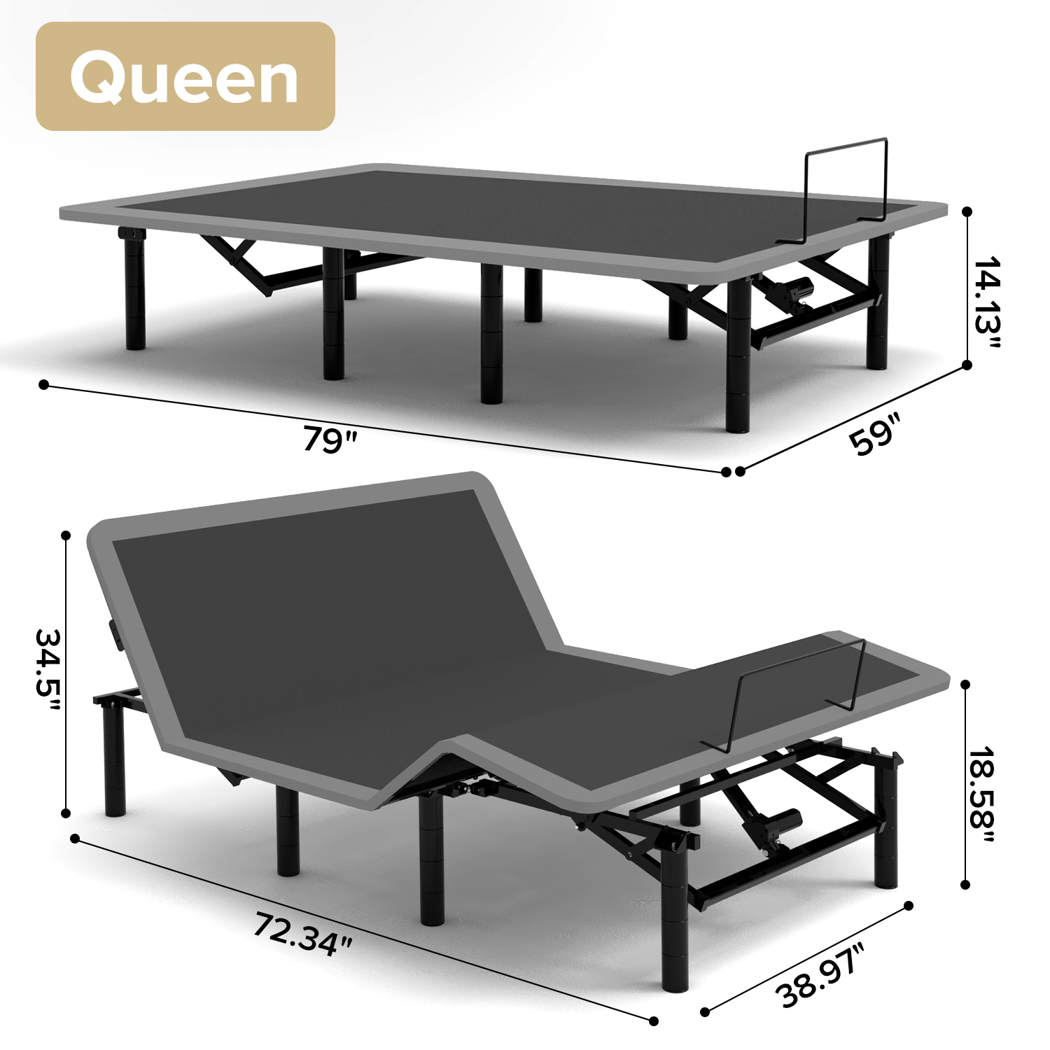 Queen Size Adjustable Bed Frame