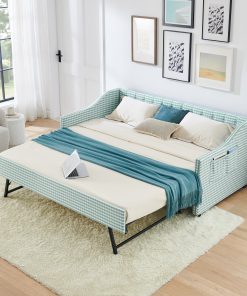 Twin‑Size Upholstered Convertible Daybed