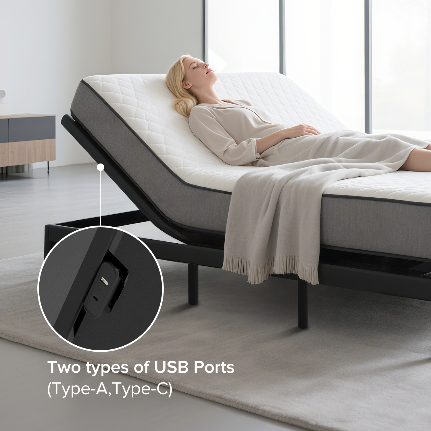 Queen Size Adjustable Bed Frame