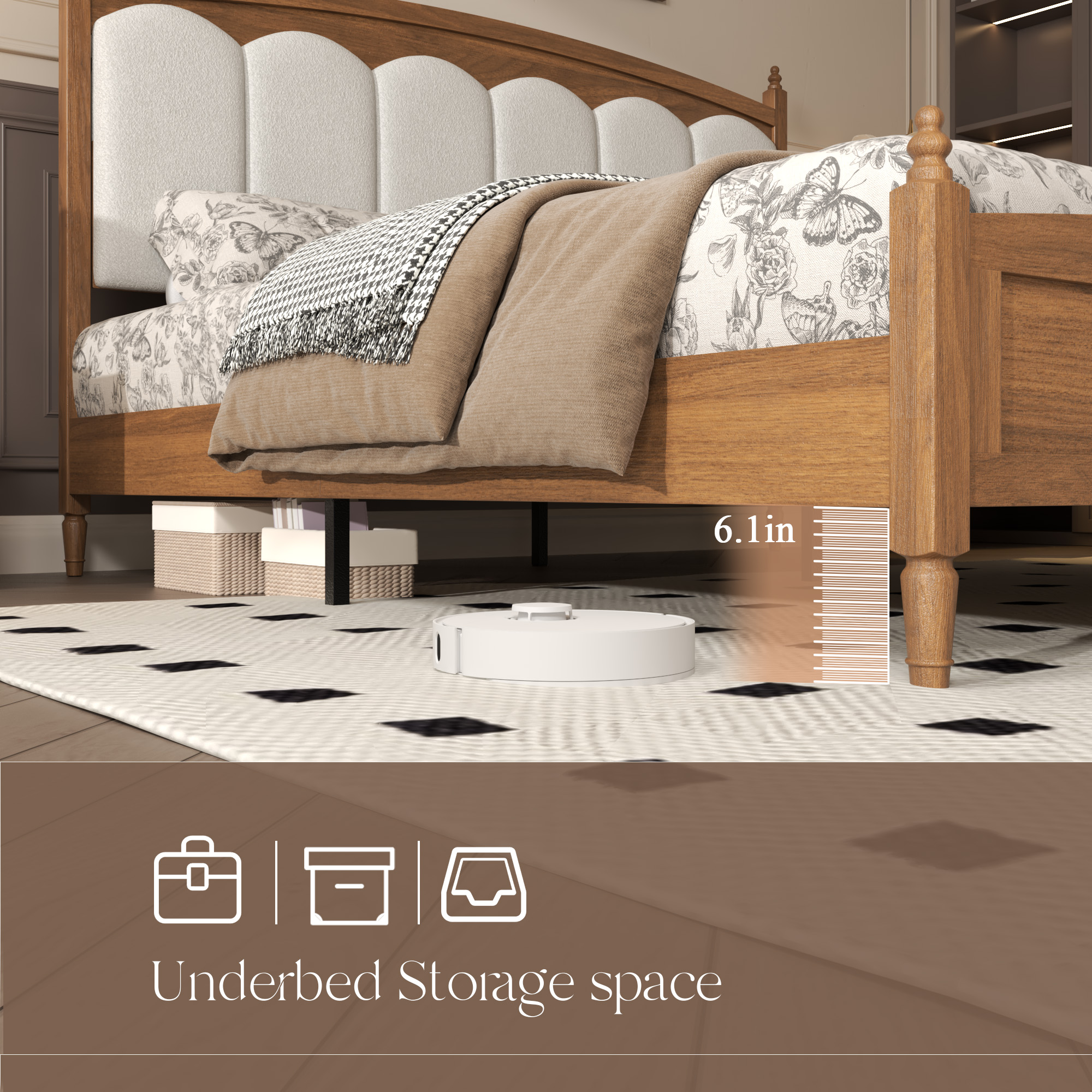 Queen Size Platform Bed Frame