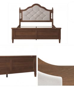 Queen Size Bed Frame With Upholstered Headboard