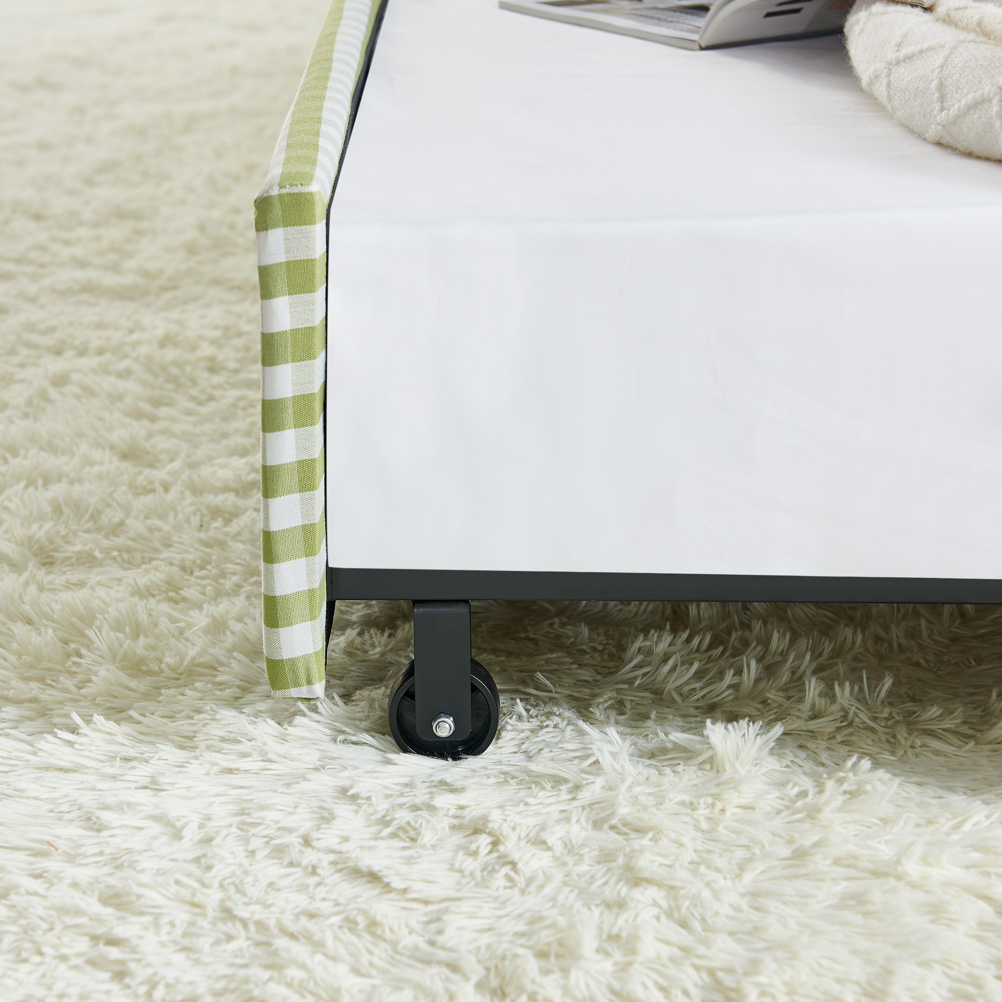 Full‑Size Upholstered Convertible Daybed