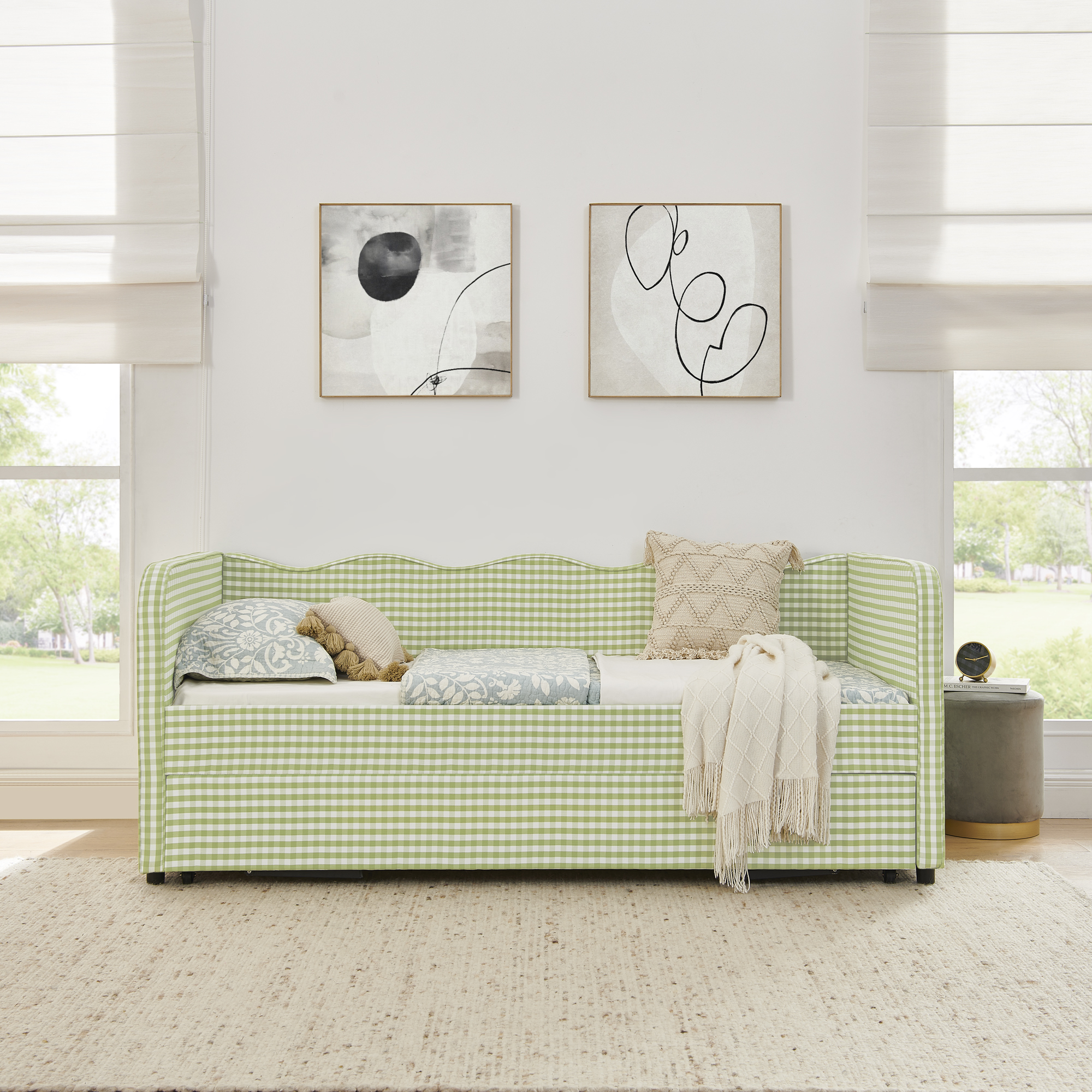 Twin‑Size Daybed with Pull‑Out Trundle