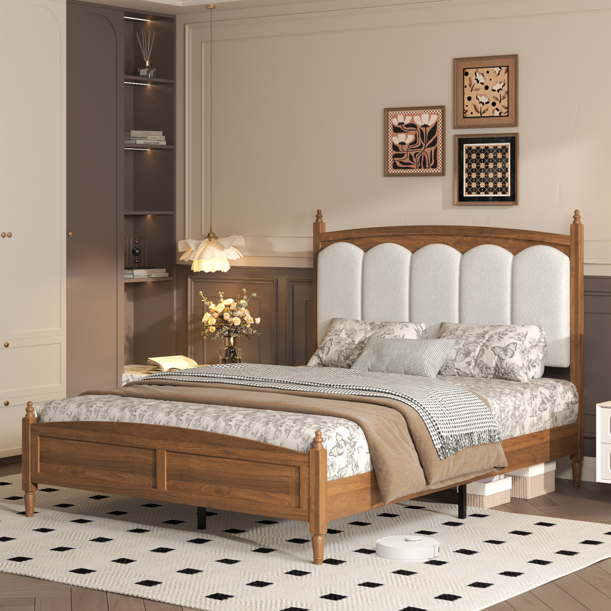 Queen Size Platform Bed Frame