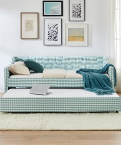 Twin‑Size Upholstered Convertible Daybed