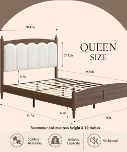 Queen Size Platform Bed Frame