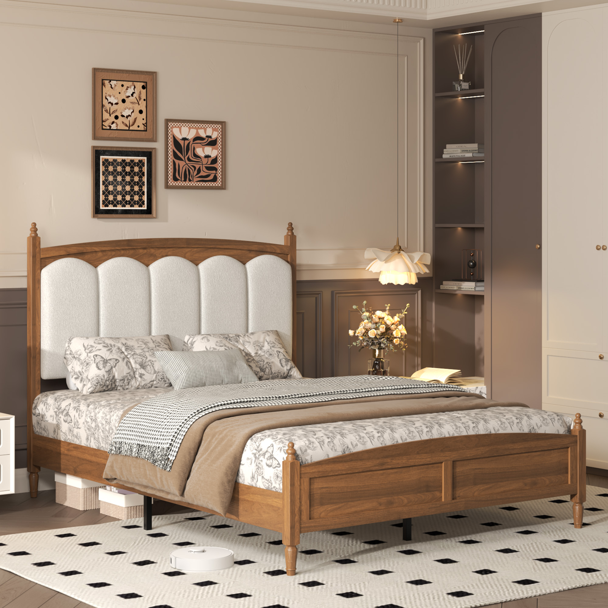 Queen Size Platform Bed Frame