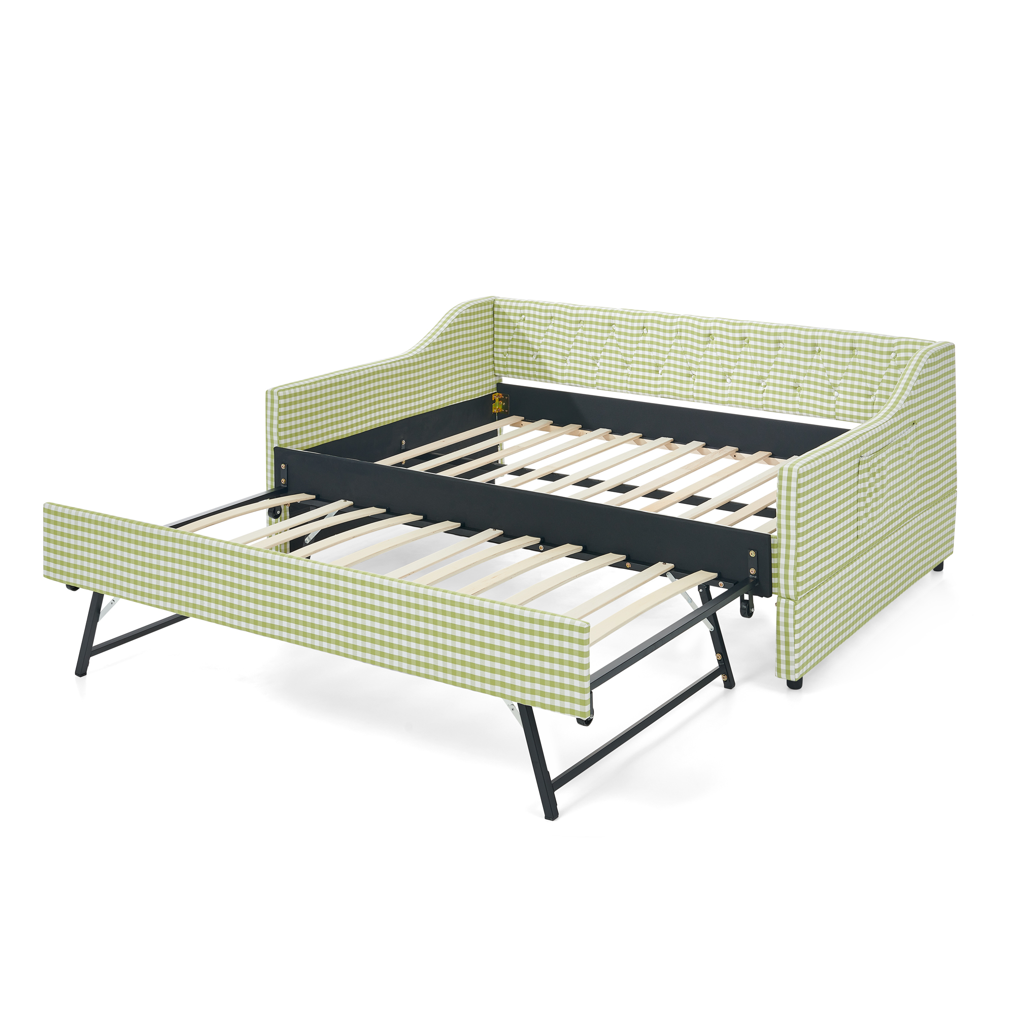 Full‑Size Upholstered Convertible Daybed