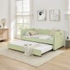 Twin‑Size Daybed with Pull‑Out Trundle