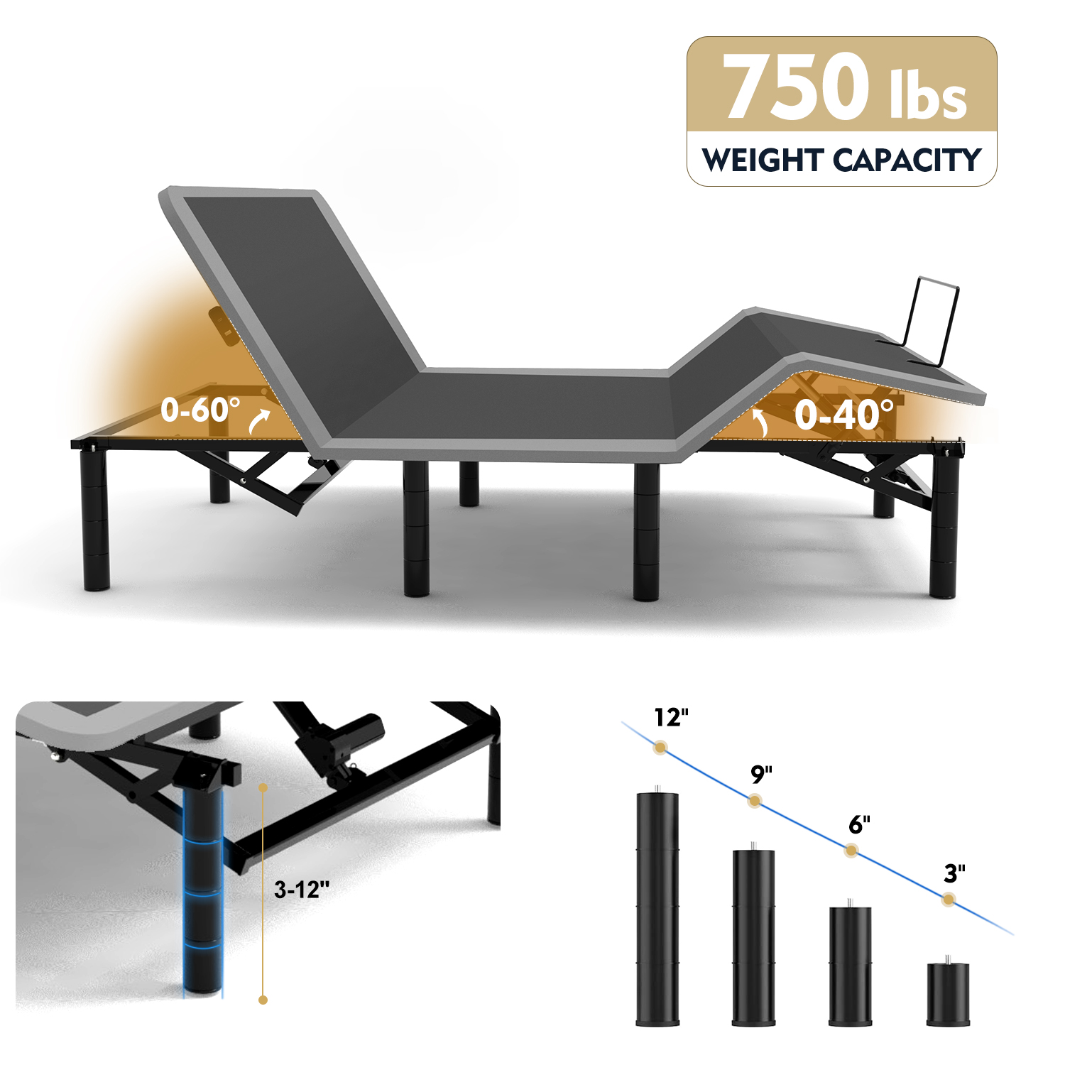 Queen Size Adjustable Bed Frame