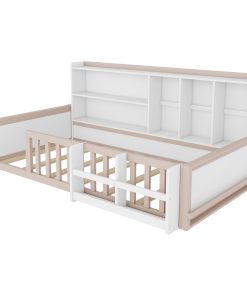 Twin Size Kids Wooden Platform Bed
