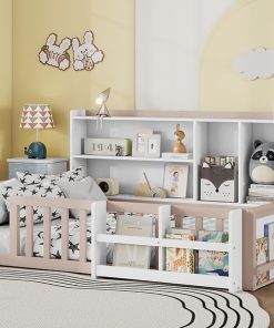 Full Size Kids Wooden Platform Bed