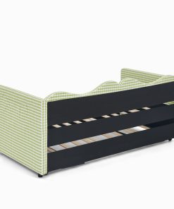 Gingham Upholstered Twin Size Daybed