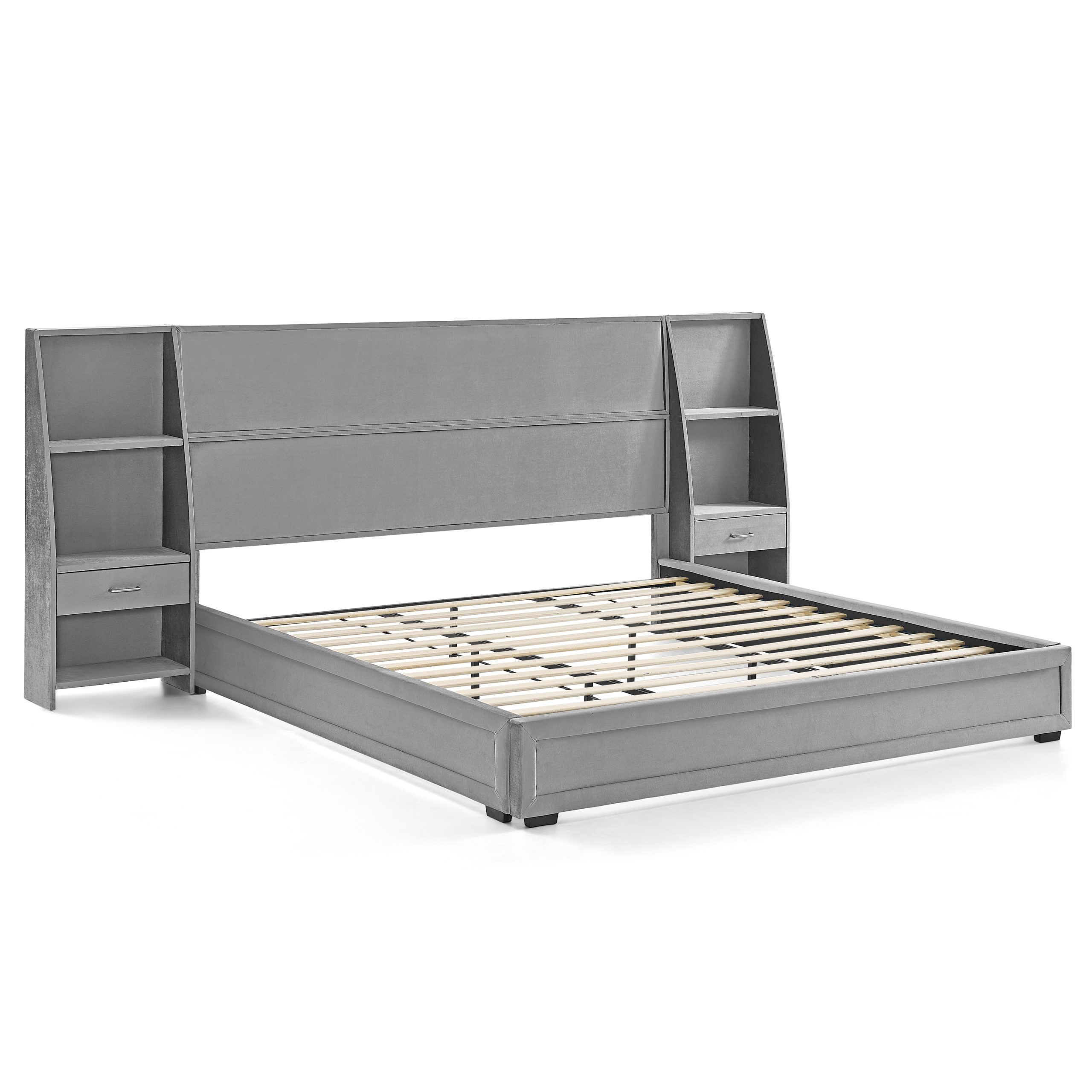 King Size Modern Storage Platform Bed Frame