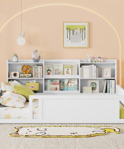 Full Size Kids Wood Platform Bed