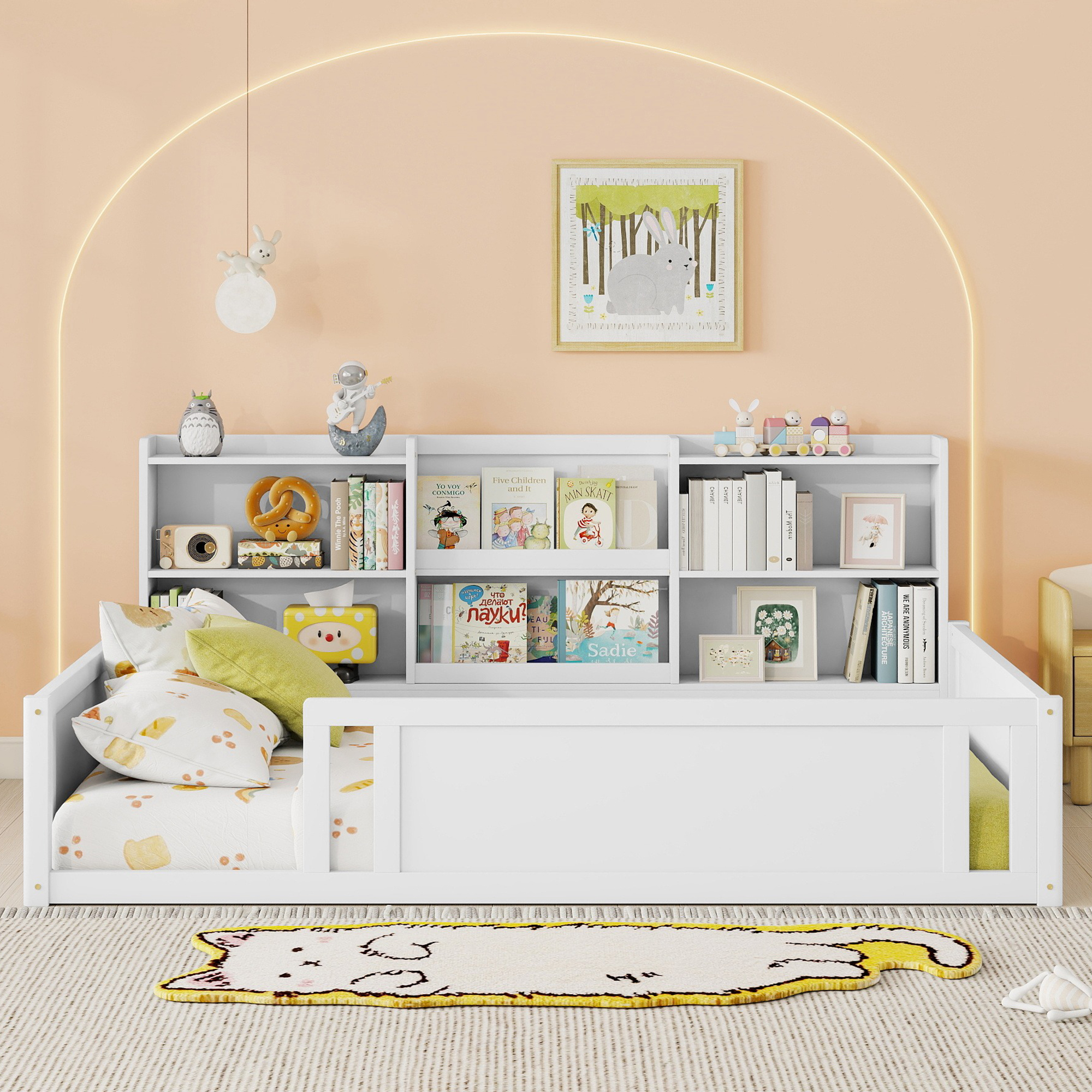 Full Size Kids Wood Platform Bed