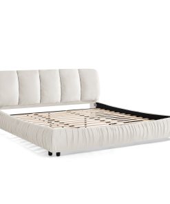 Minimalist Style King Size Upholstered Bed Frame