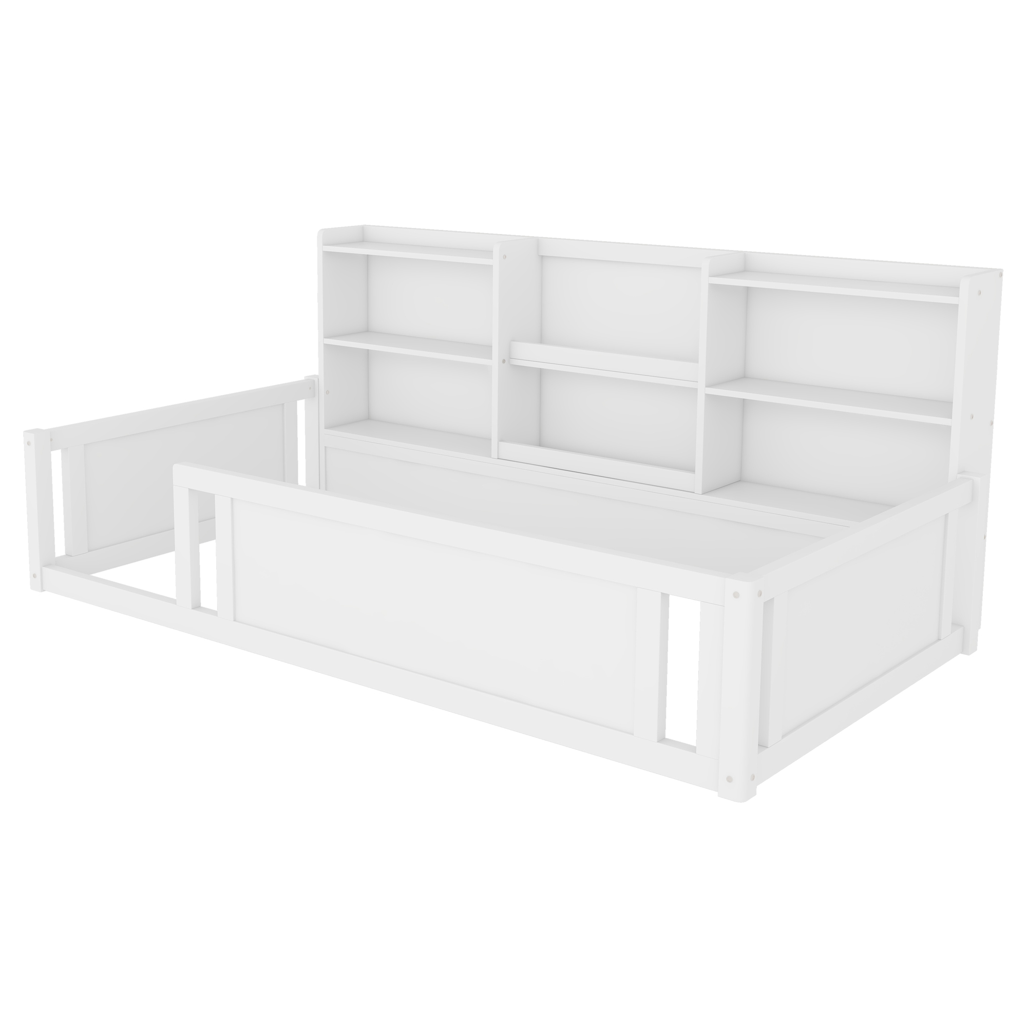 Twin Size Kids Wood Platform Bed