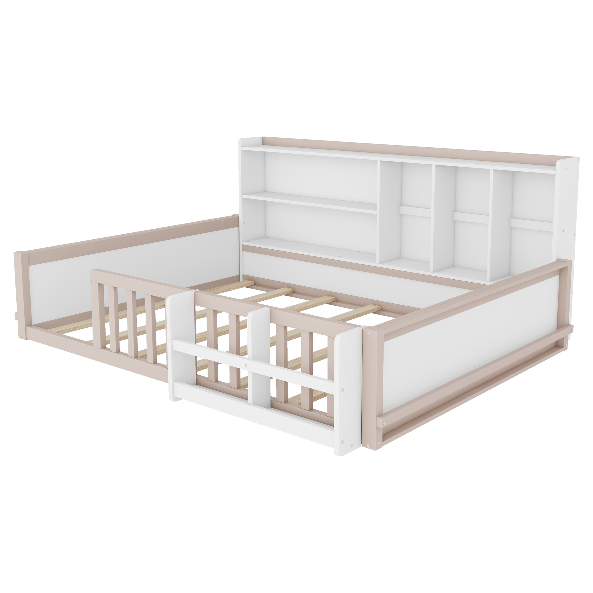 Full Size Kids Wooden Platform Bed