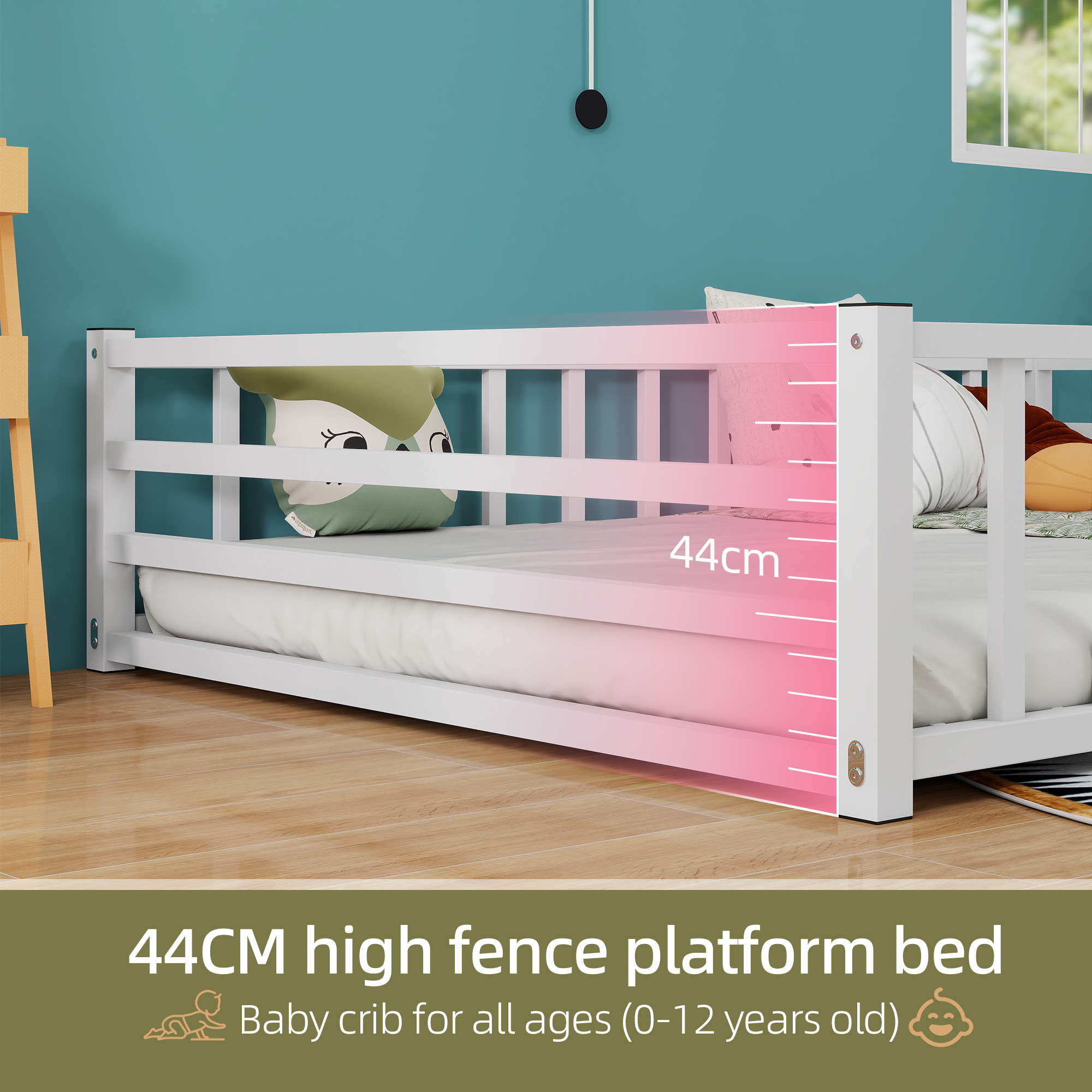 Full Size Montessori Bed for 2-5 Year Olds