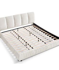Minimalist Style King Size Upholstered Bed Frame
