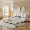 Minimalist Style King Size Upholstered Bed Frame