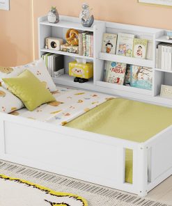 Full Size Kids Wood Platform Bed