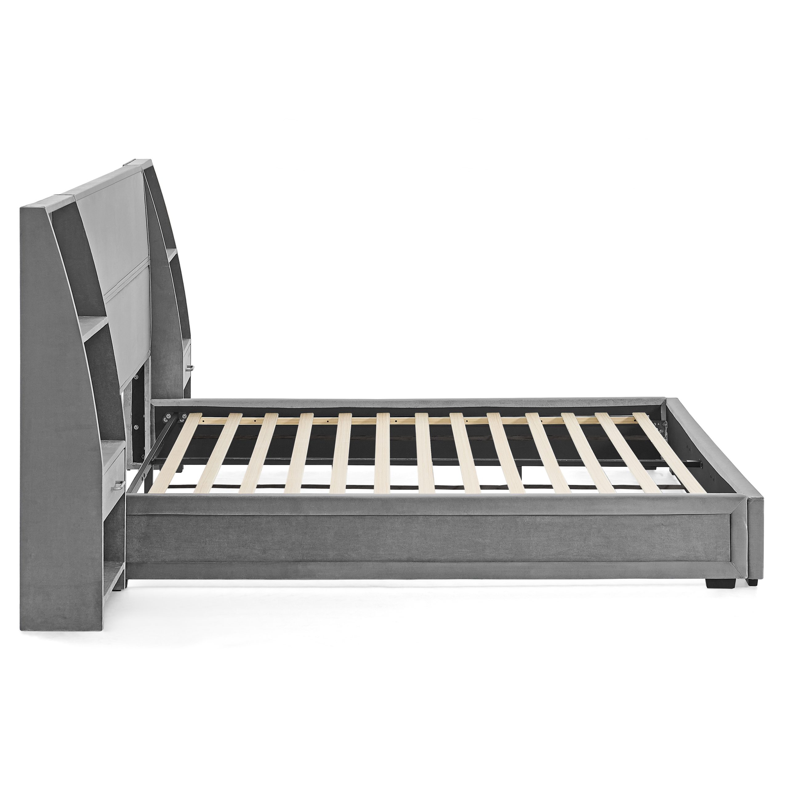Queen Size Modern Storage Platform Bed Frame