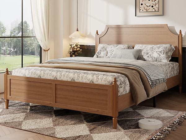 Modern Farmhouse Bed, Queen Size