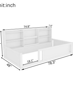 Twin Size Kids Wood Platform Bed