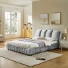 Minimalist Style Queen Size Upholstered Bed Frame