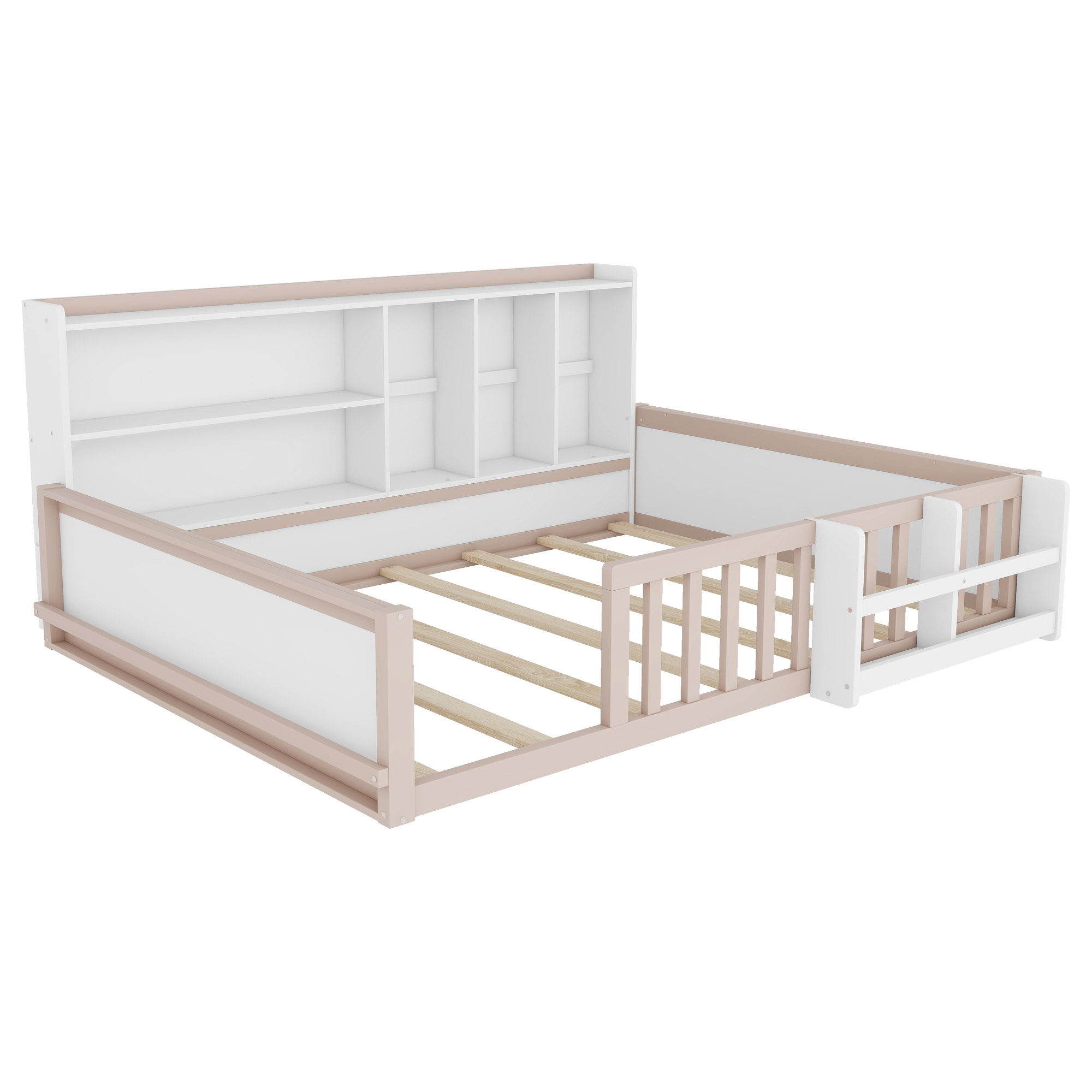 Full Size Kids Wooden Platform Bed