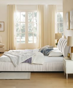 Minimalist Style King Size Upholstered Bed Frame