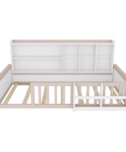 Twin Size Kids Wooden Platform Bed