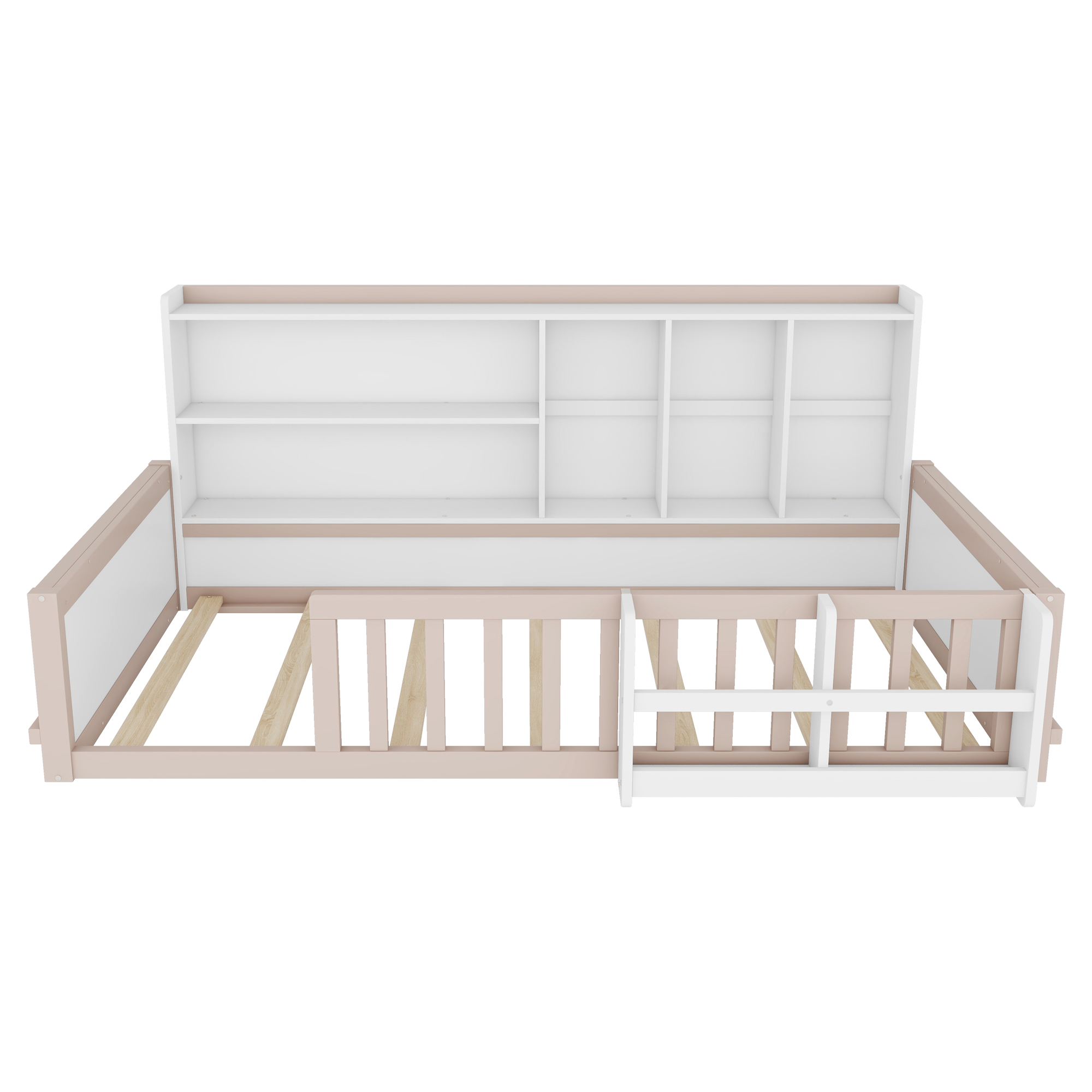 Twin Size Kids Wooden Platform Bed