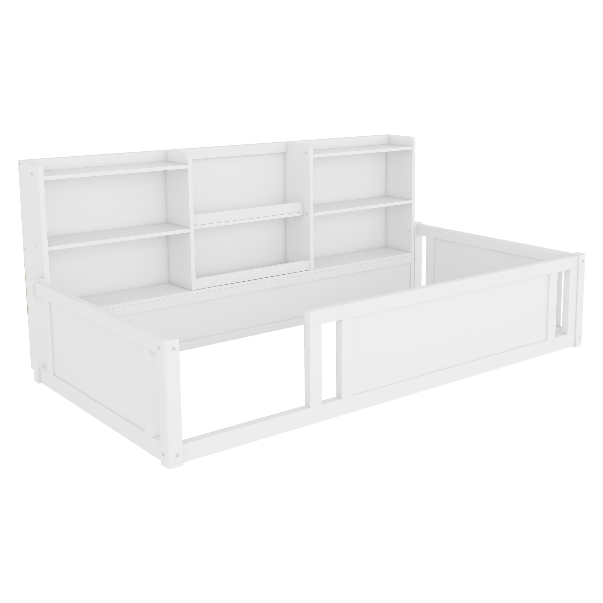 Twin Size Kids Wood Platform Bed