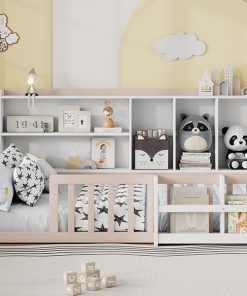 Full Size Kids Wooden Platform Bed